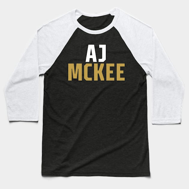 AJ McKee MMA Baseball T-Shirt by cagerepubliq